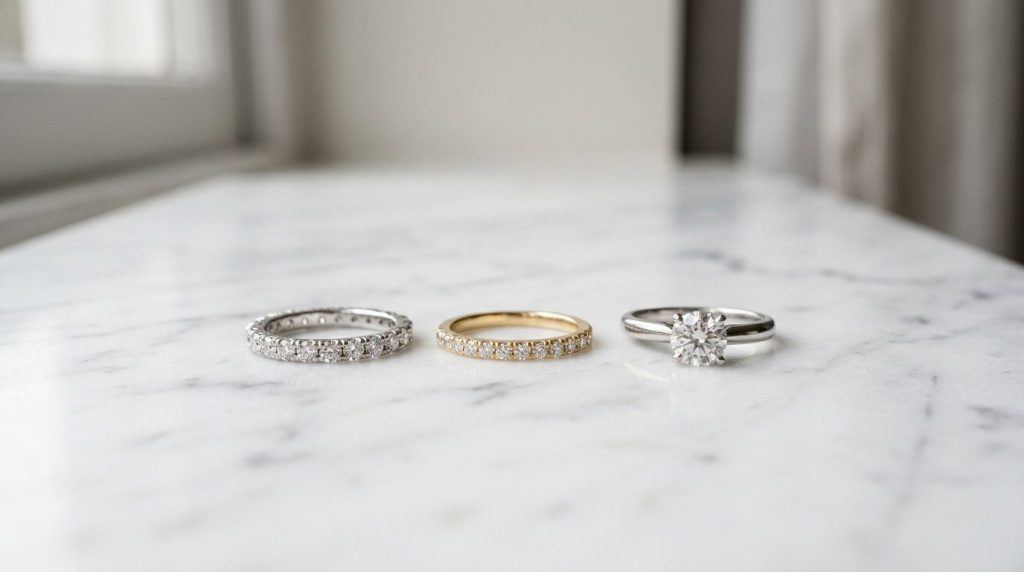 Alliance en diamant femme et homme : collection or et platine