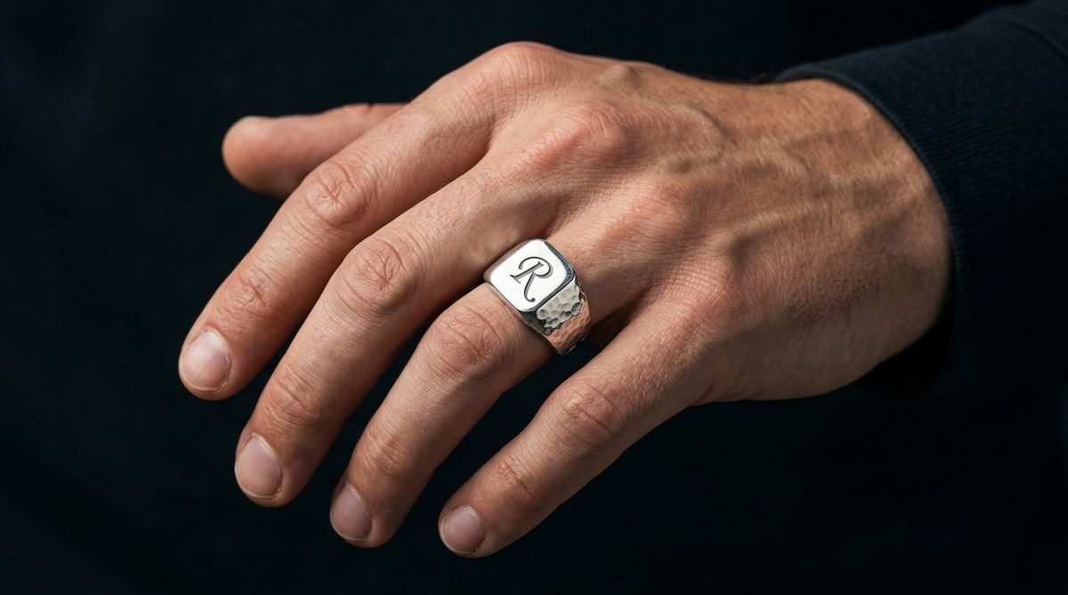 bague en argent pour homme — image 2