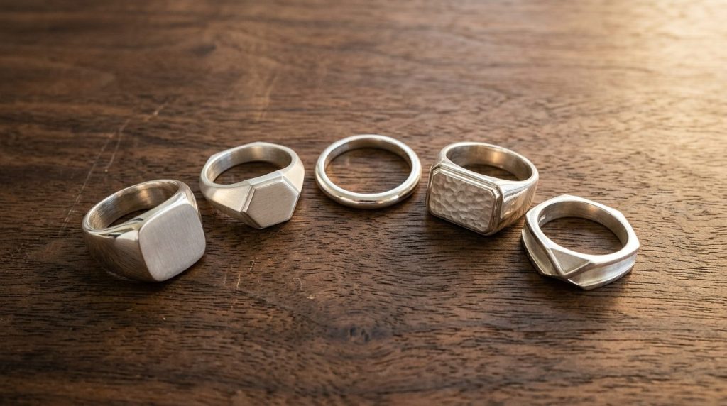 Bague en argent pour homme : styles, matières et conseils