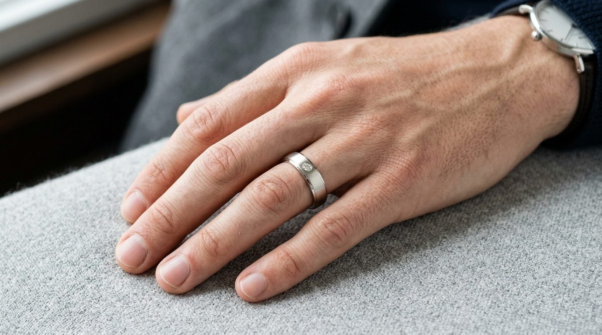 bague homme pour fiancaille — image 1