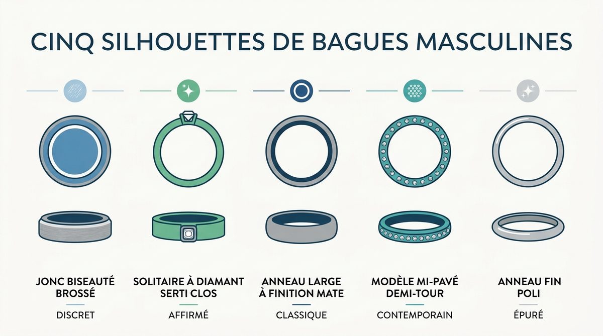 bague homme pour fiancaille — image 2