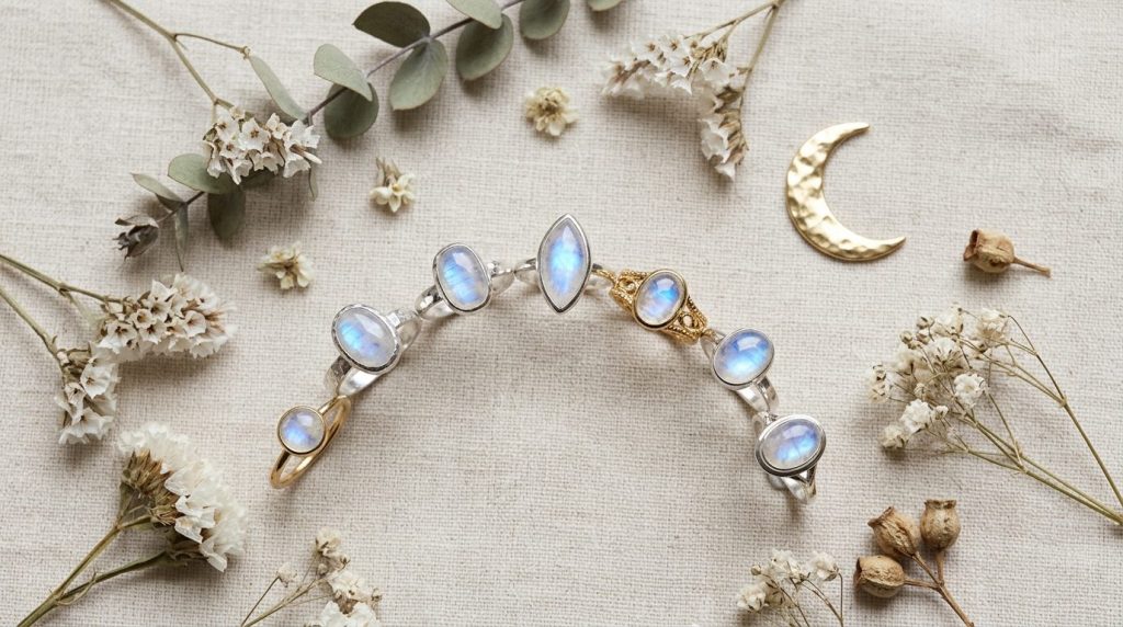 Bague Pierre de Lune : Collection Femme à Découvrir