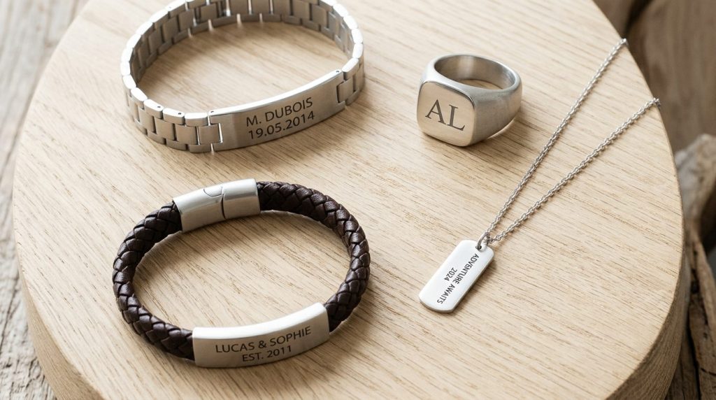 Bijoux personnalisés homme : trouvez le cadeau idéal