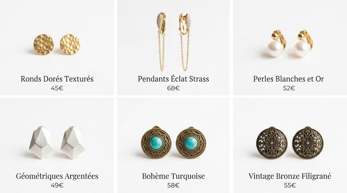 boucle d oreille clip — image 1