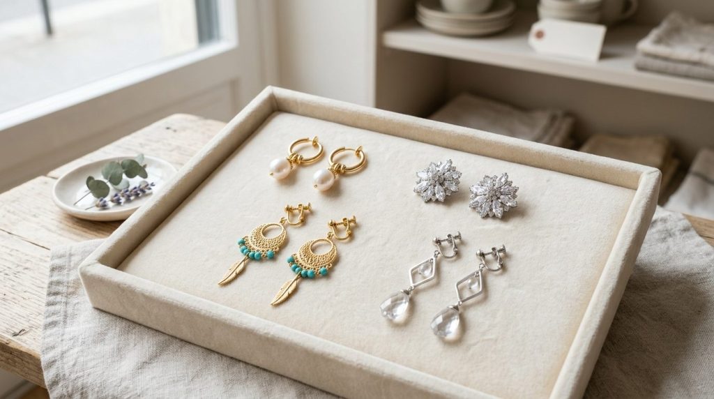 Boucles d’oreilles clip : collection tendance sans perçage