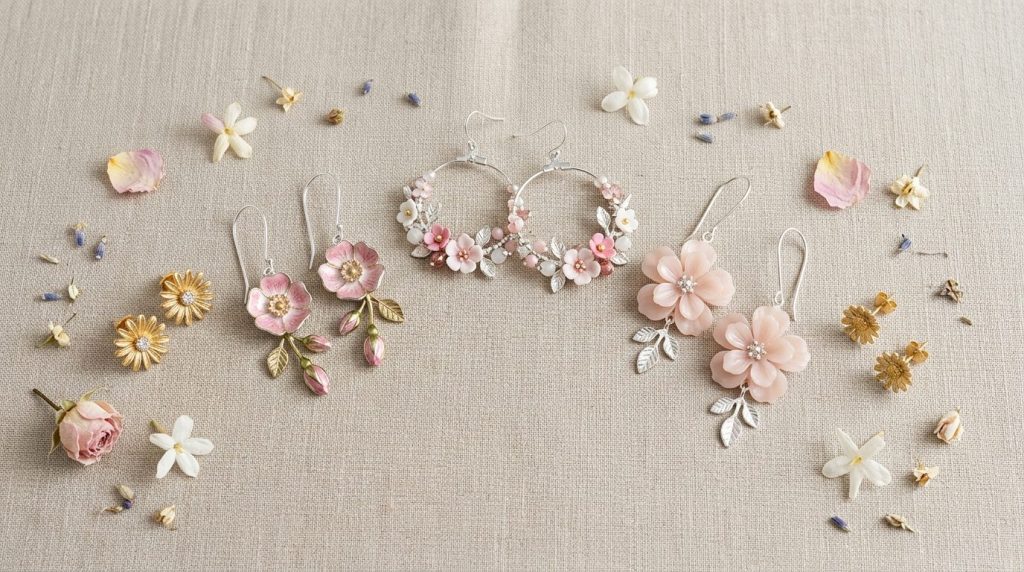 Boucles d’oreilles fleur : la collection artisanale