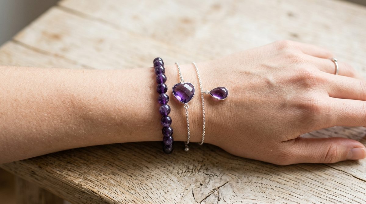 bracelet amethyste — image 2