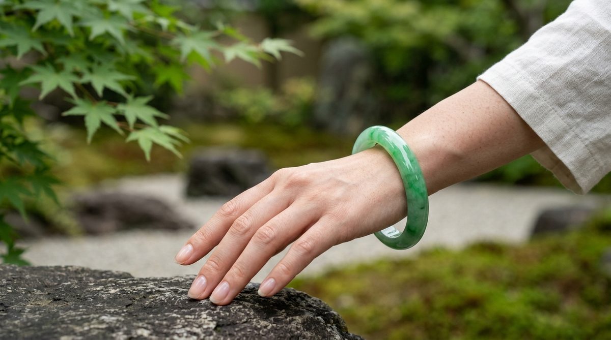 bracelet en jade — image 1