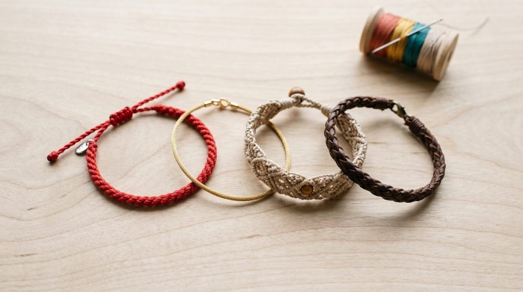 Bracelet fil : tissé, tressé ou cordon, trouvez le vôtre