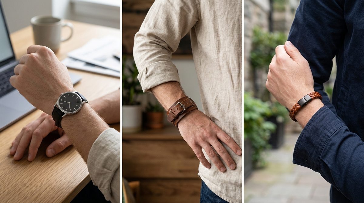 bracelet homme en cuir — image 2
