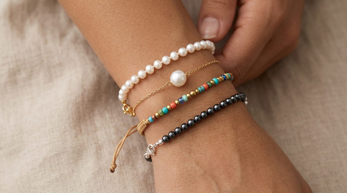bracelet perle femme — image 1