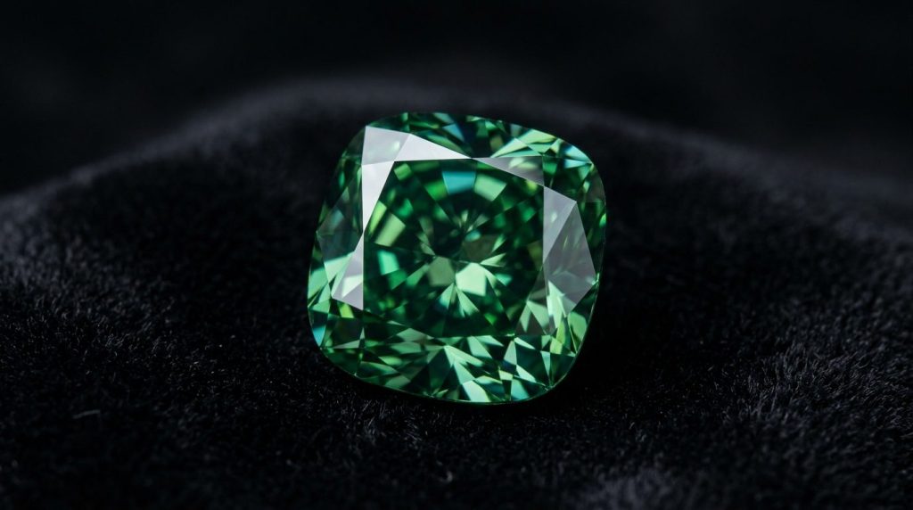 Diamant vert naturel : guide complet et sélection