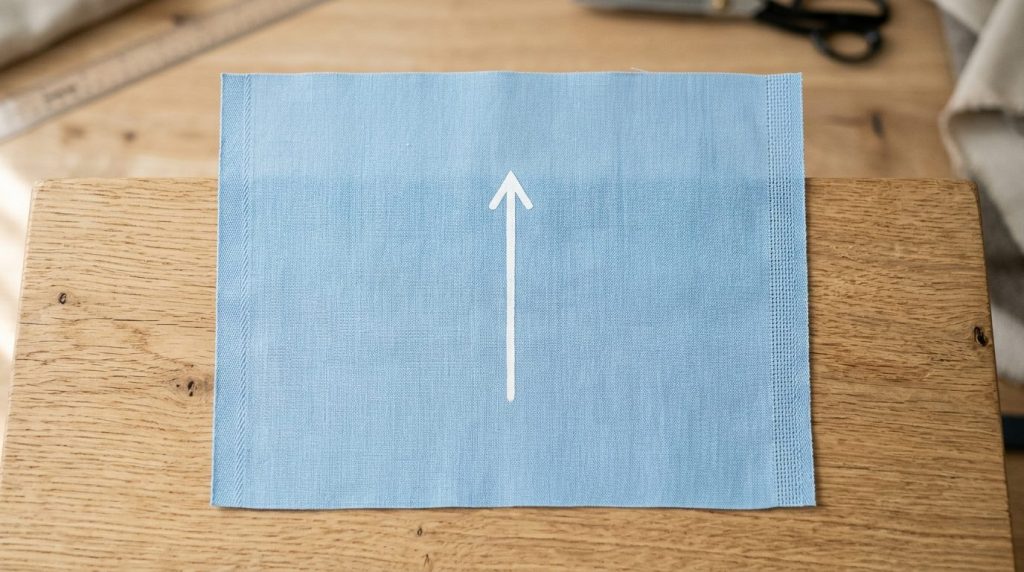 Droit fil en couture : définition, repérage et placement