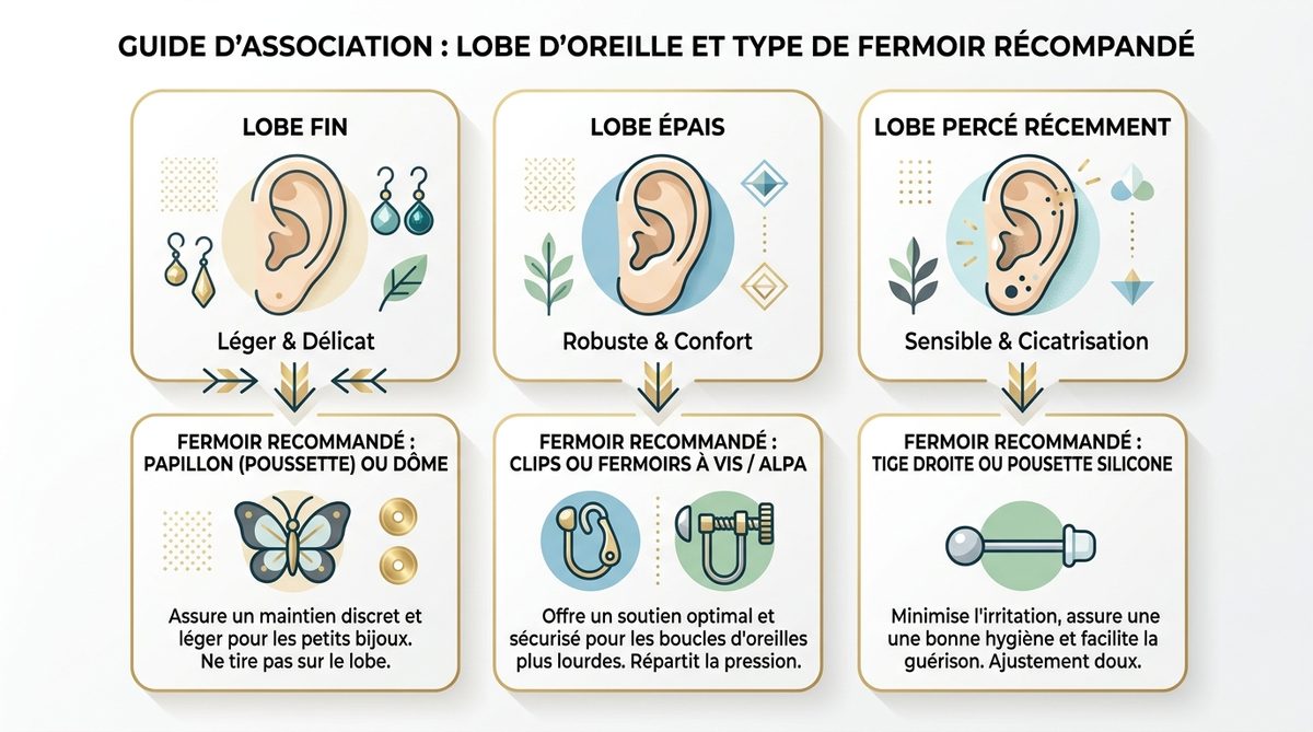 fermoir boucle d'oreille — image 1