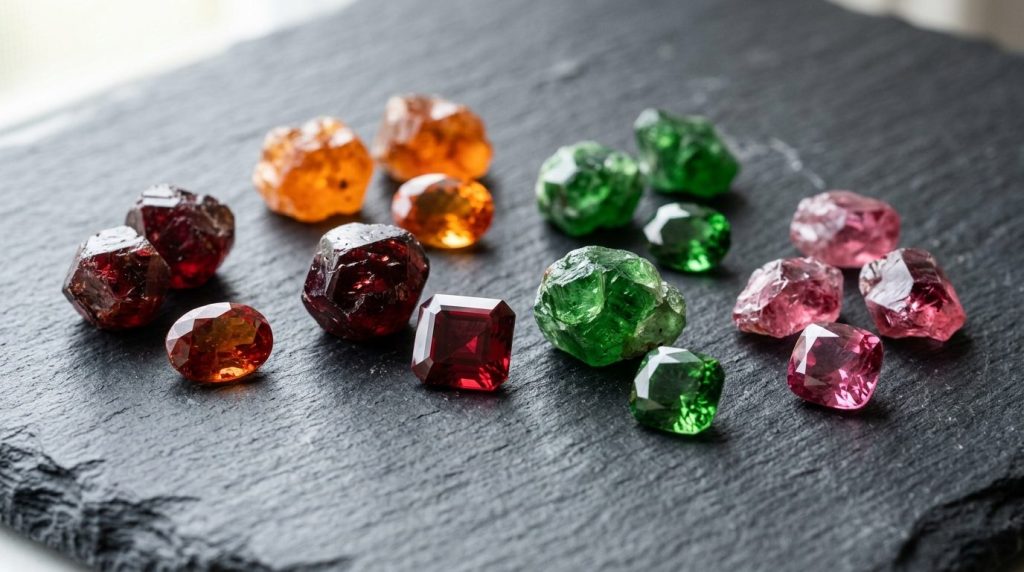 Le grenat : origines, couleurs et propriétés de cette gemme