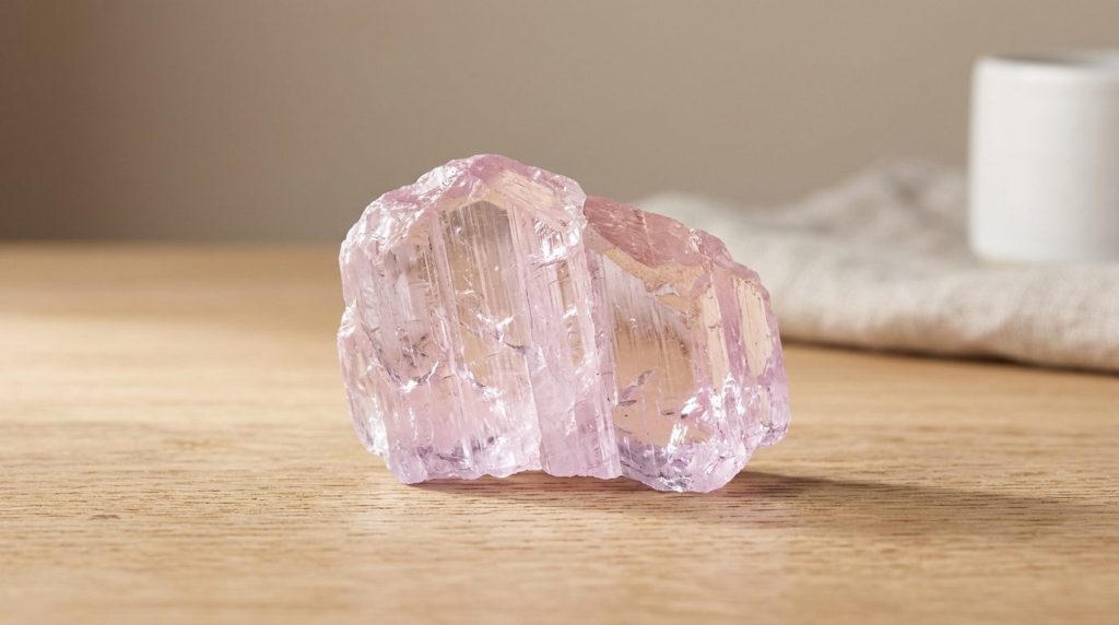 Kunzite : tout savoir sur cette pierre rose envoûtante
