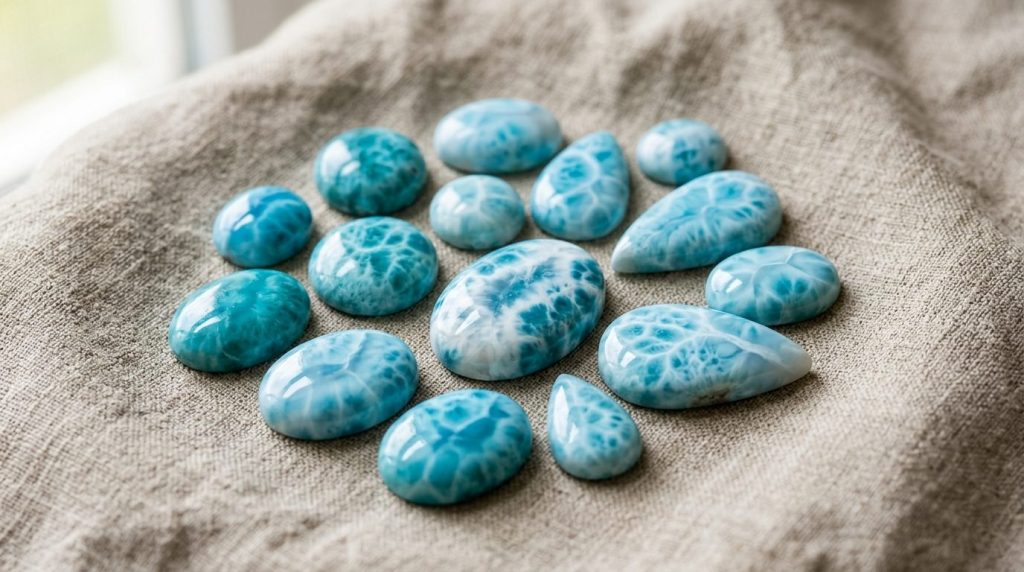Larimar : la pierre bleue des Caraïbes en détail
