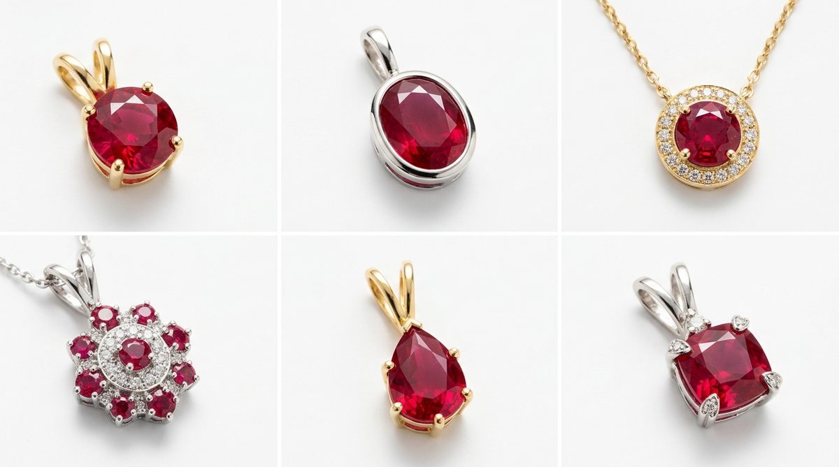 pendentif rubis — image 1