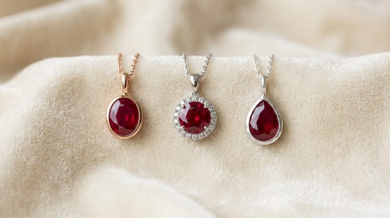 Pendentif Rubis : Collections Or, Argent & Diamant