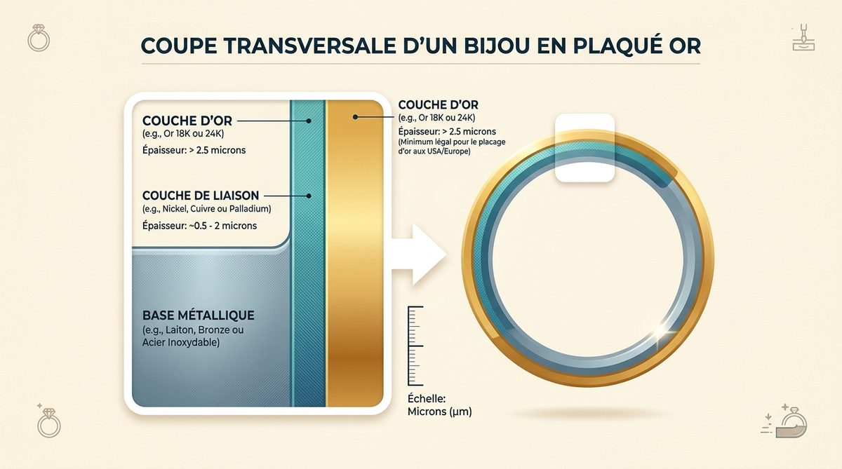 plaqué or — image 1