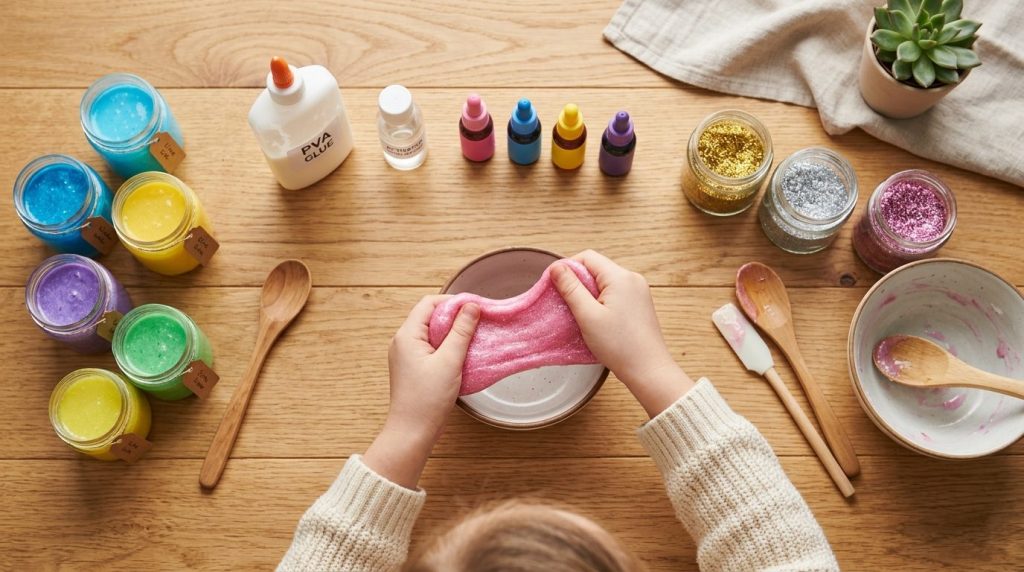 Recette slime facile et sans borax pour enfants