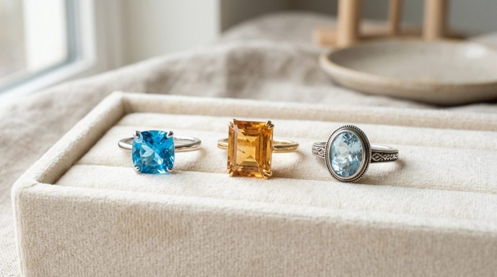Bague topaze : couleurs, styles et collections disponibles